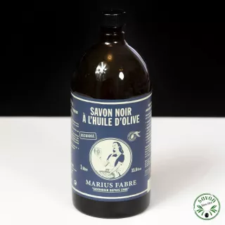 Olio d'oliva multiuso di sapone liquido nero - Marius Fabre - 1L