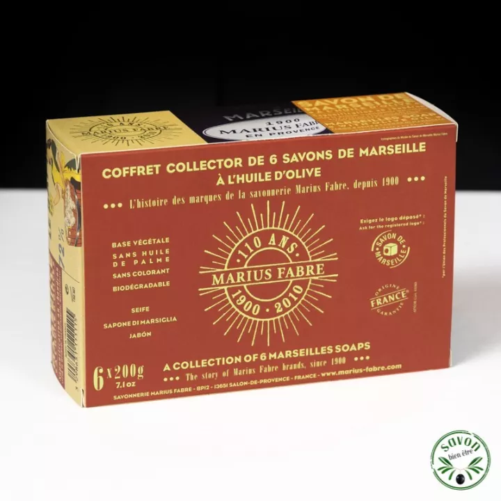 Coleccionista Savon Caja de Marsella - 6 x200 g - Marius Fabre