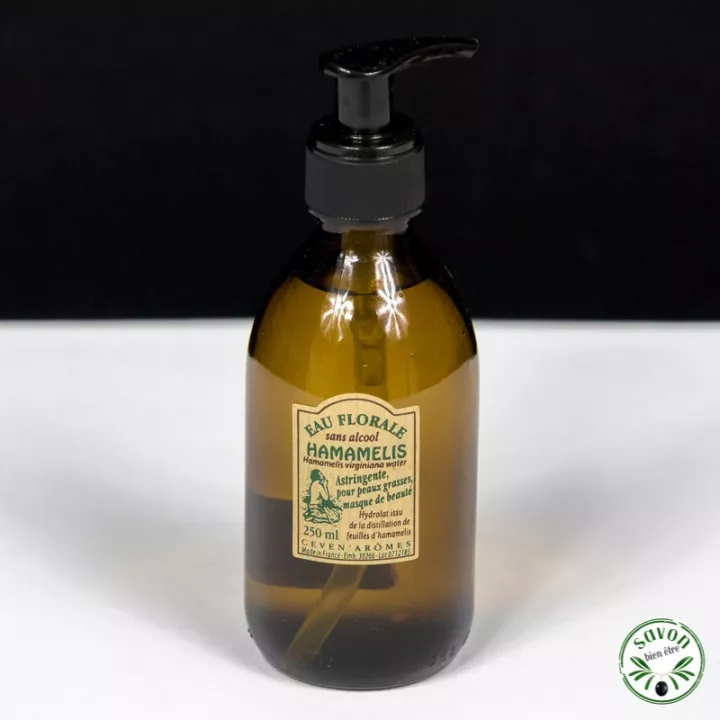 Eau florale sans alcool d'hamamélis  250 ml