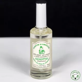 Parfum d'oreiller à l'huile essentielle d'Eucalyptus - Vaporisateur 50 ml