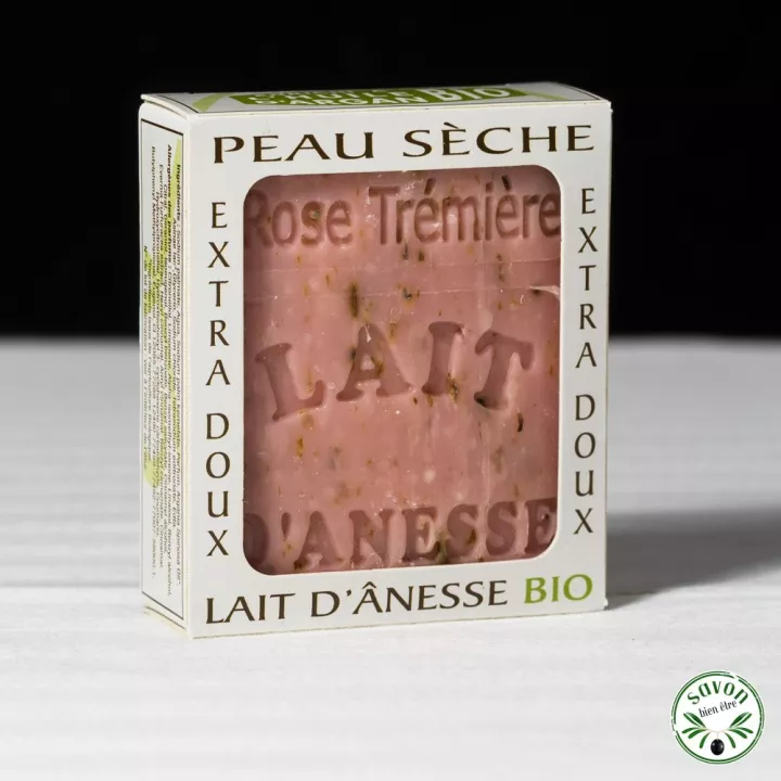 Sapone di latte di asino biologico - Rosa Rossa