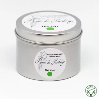 Vela de perfume 100% natural chá verde