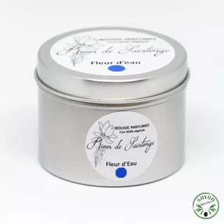 100% natural water flower scented candle