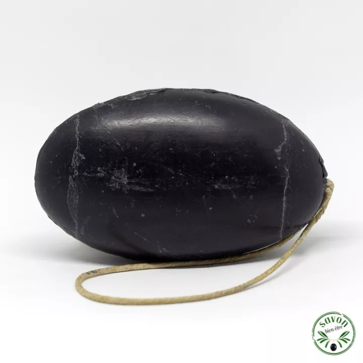 Savon corde au Charbon végétal activé, enrichi à l'huile d'argan bio – 155g