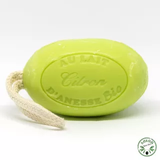 Organic donkey milk soap - Green lemon- 200 gr