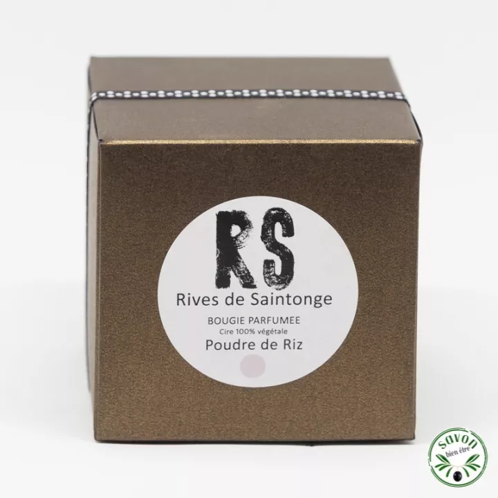 Scented candle 100% natural rice powder