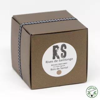 Bougie parfumée Bois de Santal 100% naturelle