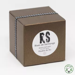 Bougie parfumée Poudre de riz 100% naturelle