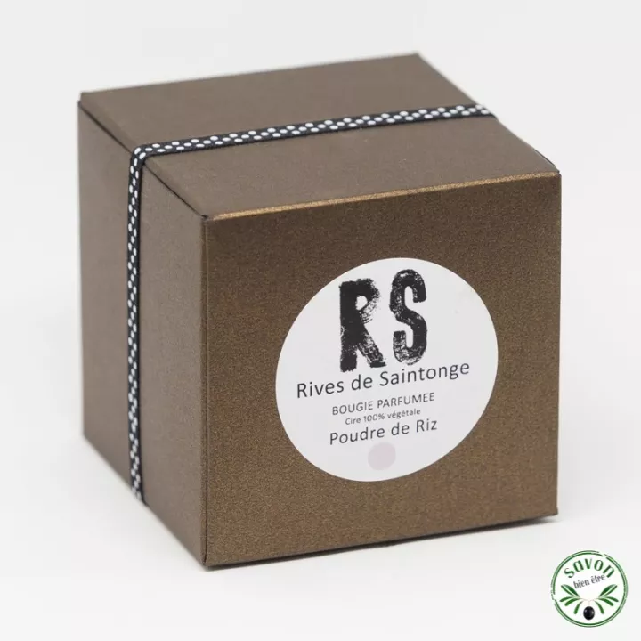 Scented candle 100% natural rice powder