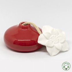   Diffusore di profumo a capillarità in ceramica con relativo fiore