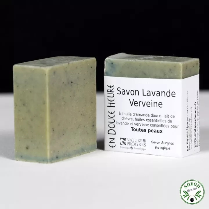 Savon Lavande Verveine certificado orgánico Naturaleza y progreso - 100g