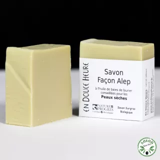 Sapone Stile Aleppo certificato biologico da Nature & Progrès - 100g