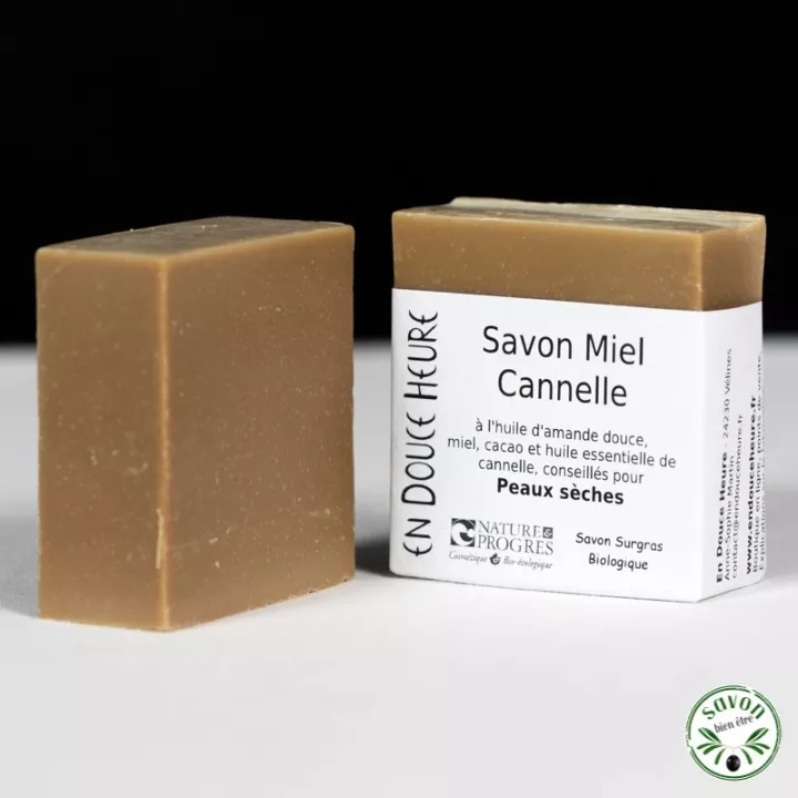 Savon Miel Cannelle certifié bio Nature & Progrès - 100g