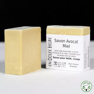 Savon Avocat Miel zertifiziertes Bio von Nature & Progress - 100g