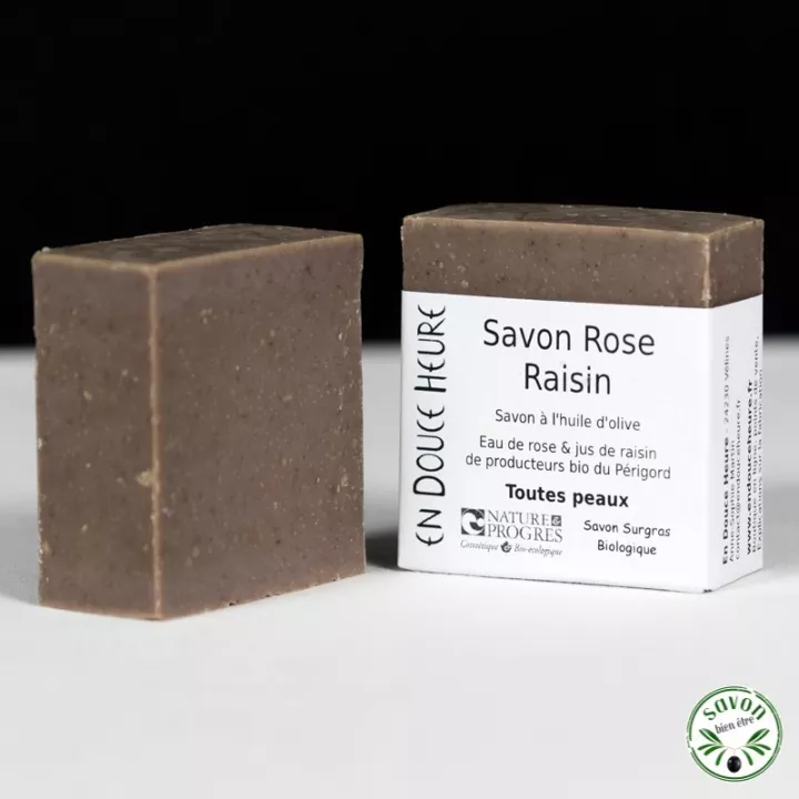 Savon Rose uva orgánica certificada Naturaleza y progreso - 100g