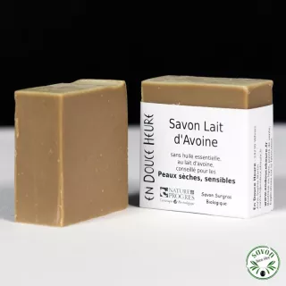 Sapone al latte d'avena certificato biologico di Nature & Progrès - 100g