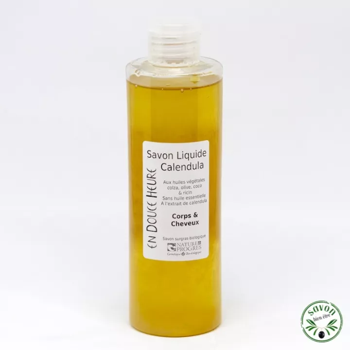 Savon liquide au calendula certifié bio Nature et Progrès – 250 ml