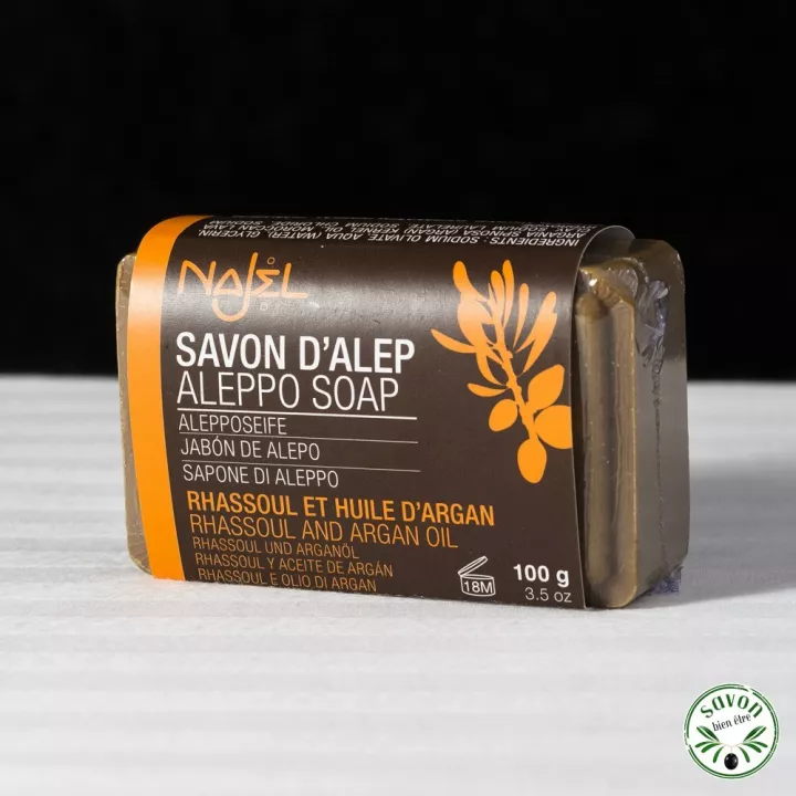 Aleppo Seife Najel im Argan & Rhassoul Huile 100 gr