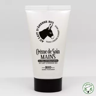 Crème de soins pour les mains au lait d'ânesse bio  - 75 ml