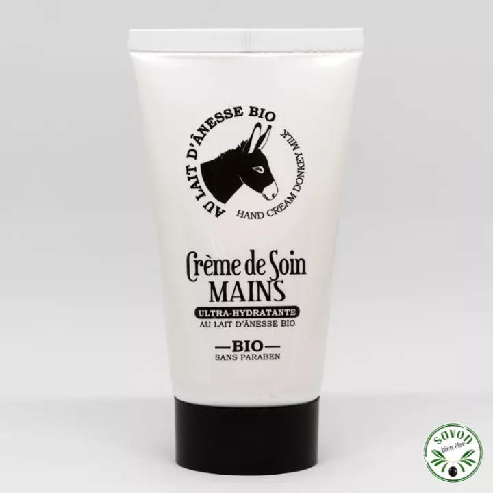 Crème de soins pour les mains au lait d'ânesse bio  - 75 ml