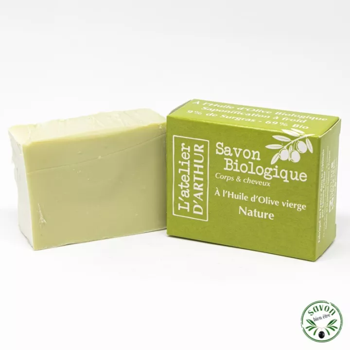 Savon à l'huile d'olive Bio - Argile blanche & Calendula