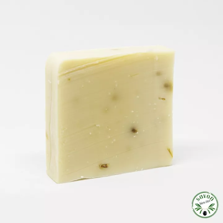 Sabonete 40% leite de égua fresco e orgânico - Calêndula e Verbena - Pele sensível