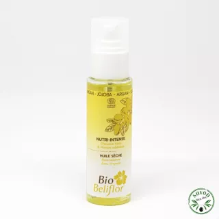 Huile sèche bio Nutri-Intense Beliflor spécial cheveux secs