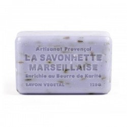 Savon parfumé - Fleurs de lavande -  enrichi au beurre de karité bio - 125g