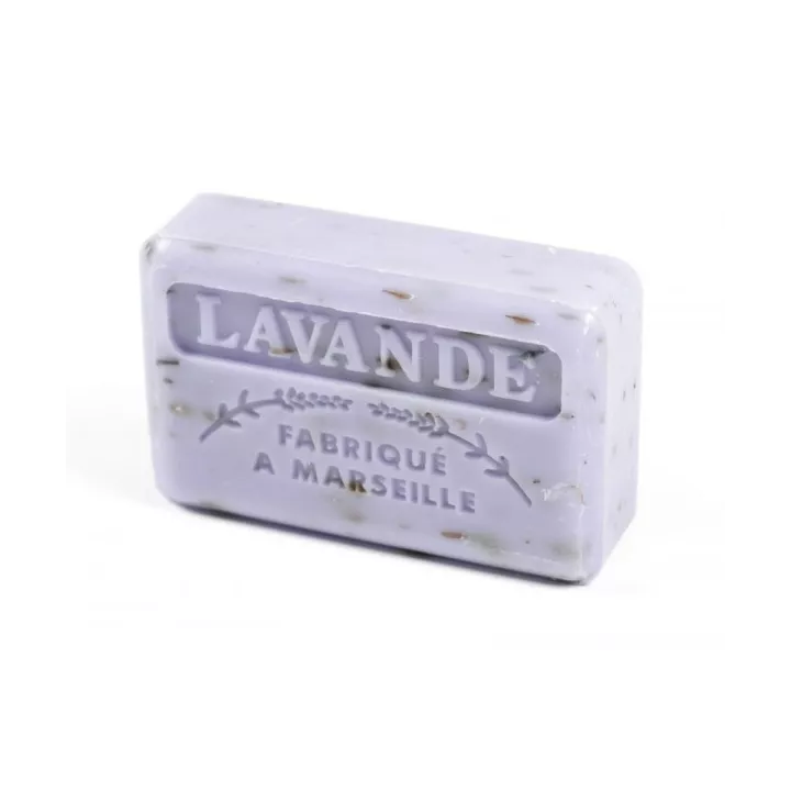 Savon parfumé - Fleurs de lavande -  enrichi au beurre de karité bio - 125g