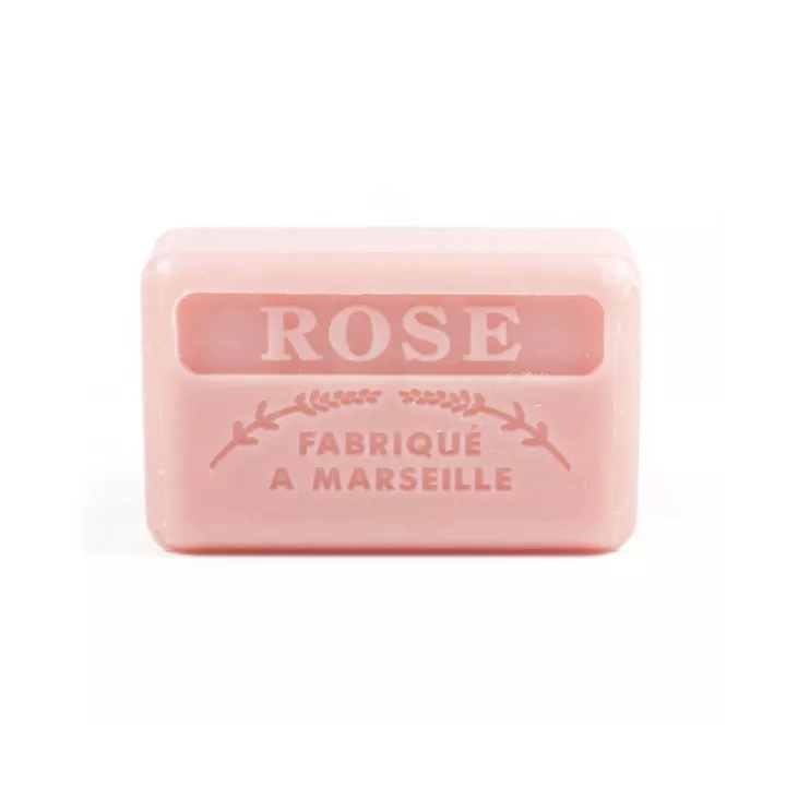 Sapone profumato - Rosa - arricchito con burro di karate biologico - 125g
