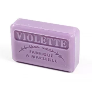 Sapone profumato - Violette - arricchito con burro di karitè biologico 