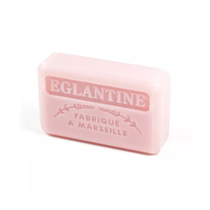 Savon parfumé à l'Eglantine enrichi au beurre de karité bio - 125g