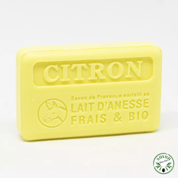 Savon au lait d’ânesse frais et bio – Citron