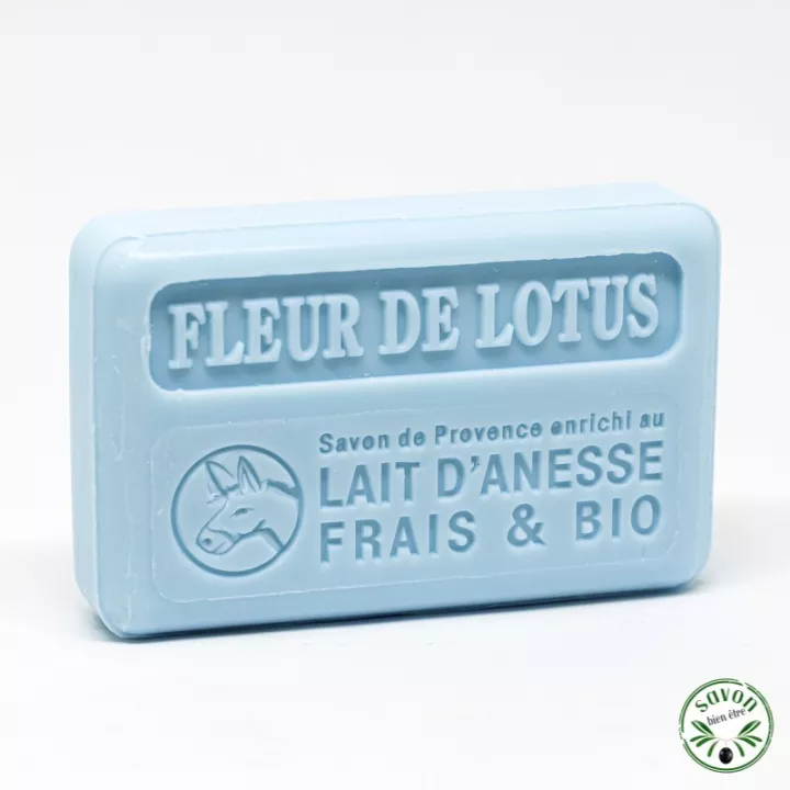 Savon au lait d’ânesse frais et bio – Fleur de lotus