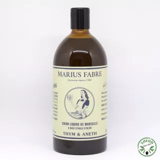 Savon liquide de Marseille Marius Fabre 1L sans parfum