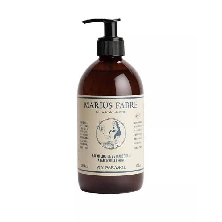 Marseille Liquid Soap – Pin parasol - Marius Fabre - 500 ml