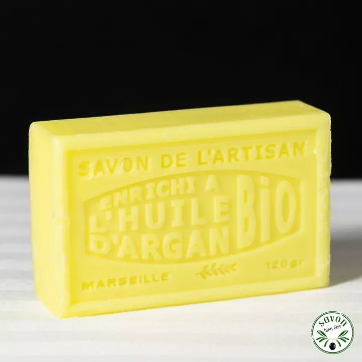 Savon parfumé Citron  enrichi à l'huile d'argan Bio