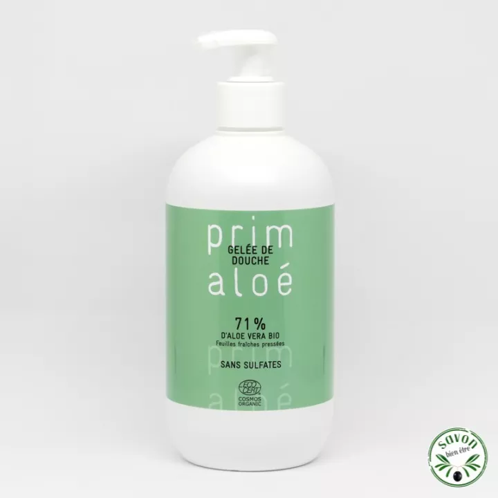 Feuchtigkeitsspendendes pflanzliches Duschgel mit Bio-Aloe Vera – Prim Aloé