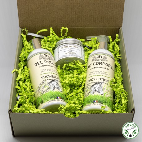 Gift box for organic donkey milk