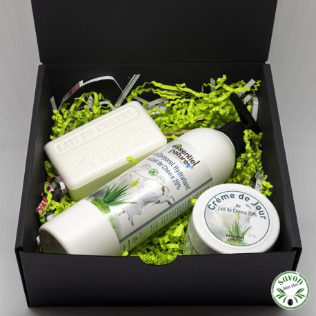 Coffret cadeau lait de chèvre bio et aloé vera bio