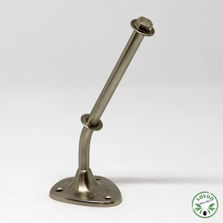 Suporte de sabão de parede Provendi em latão cromado mate