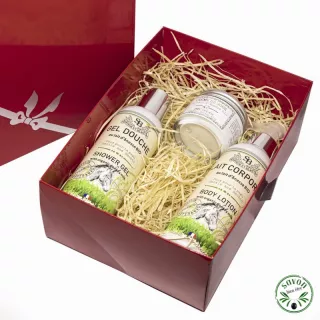 Coffret cadeau au lait d'ânesse bio