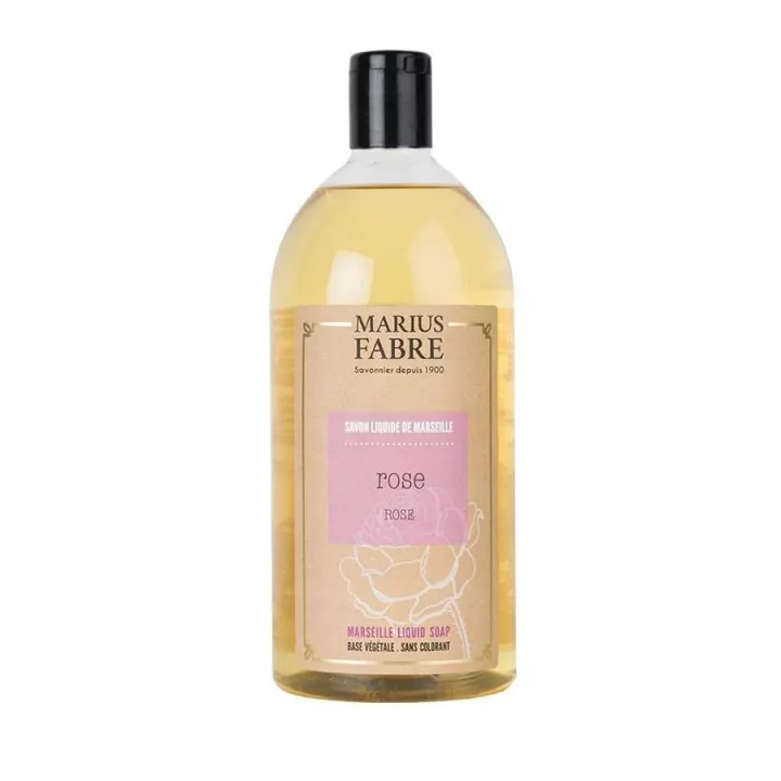 Savon liquide de Marseille - Rose - Recharge 1L - Marius Fabre