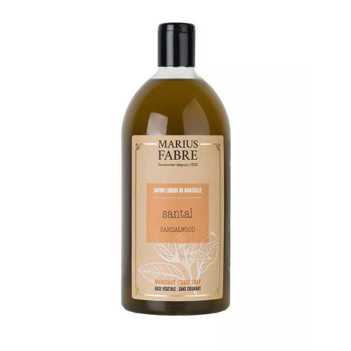 Sabão líquido de Marselha - Marius Fabre - perfume de Santal
