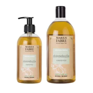 Pacote de sabonete líquido Marselha - madressilva - Marius Fabre