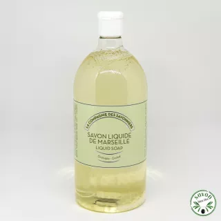 Savon liquide de Marseille à l'orchidée, hypoallergénique.