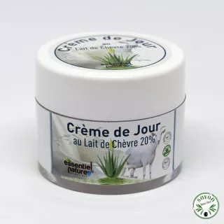Crème de jour lait de chèvre bio et aloe vera bio
