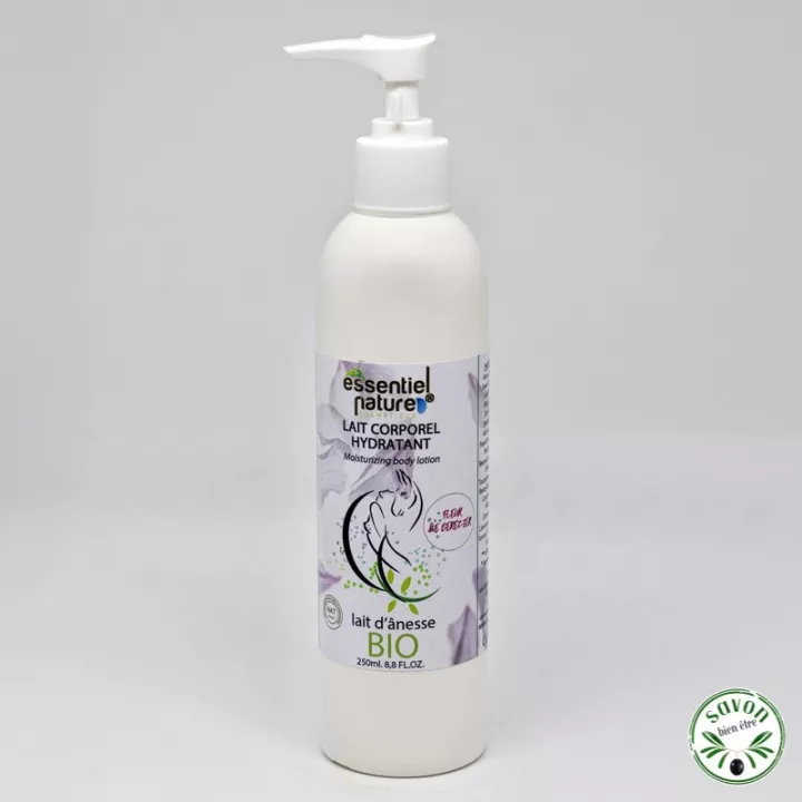 Körperlotion mit Bio-Eselsmilch, Bio-Aloe Vera, Kirschblütenduft.