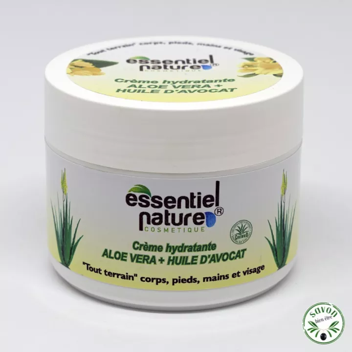 Aloe vera hidratante creme e óleo de abacate