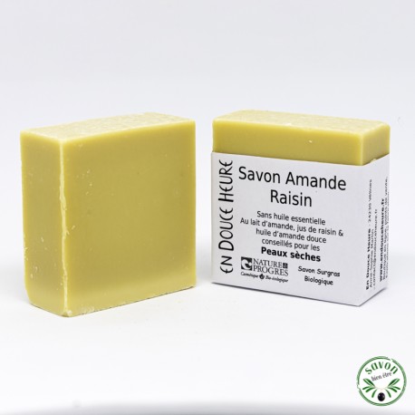 Certificado orgânico Sabonete de uva Amande - 100g